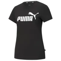 Tricou pentru femei Puma Ess Logo Tee Bumbac/ Black