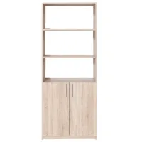 Dulap cu polițe Fabrik Home Office-Line №1 200 x 80 x 40/ PAL/ Stejar sonoma