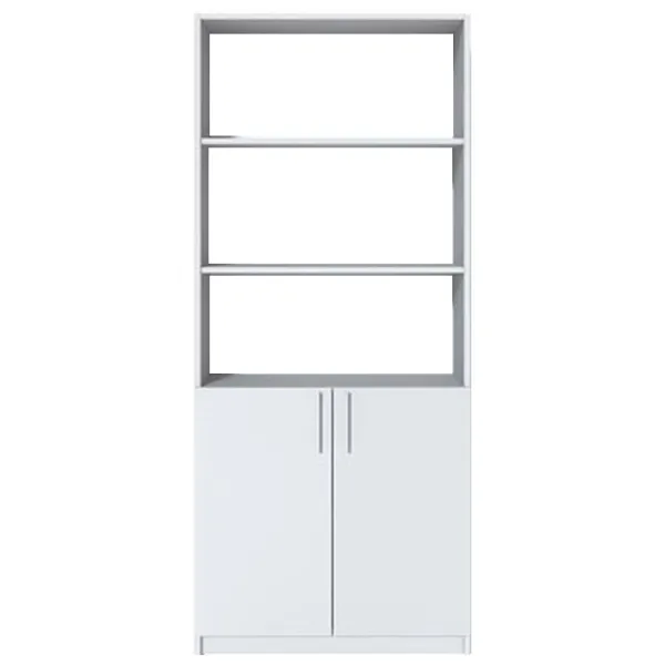 Dulap cu polițe Fabrik Home Office-Line №1 200 x 80 x 40/ PAL/ Frasin alb photo 1