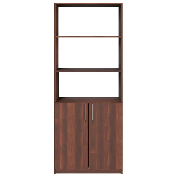 Dulap cu polițe Fabrik Home Office-Line №1 200 x 80 x 40/ PAL/ Nuc Închis photo 1