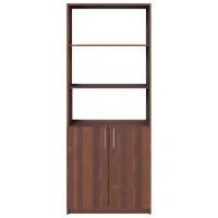 Dulap cu polițe Fabrik Home Office-Line №1 200 x 80 x 40/ PAL/ Nuc Închis