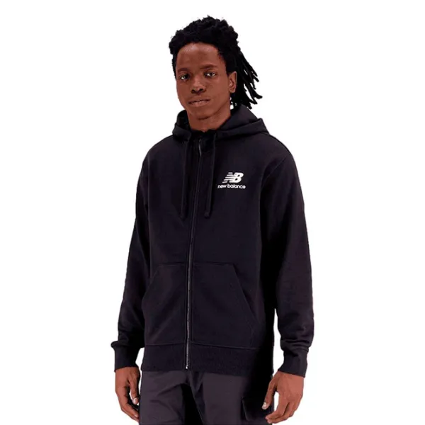 Hanorac pentru bărbați New Balance Essentials Stacked Logo Drept/ Black photo 1 Hanorac pentru bărbați New Balance Essentials Stacked Logo Drept/ Black photo 1