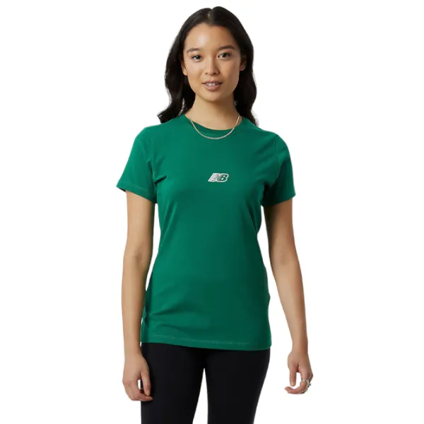 Tricou pentru femei New Balance Shirt Essentials Bumbac/ Green photo 1 Tricou pentru femei New Balance Shirt Essentials Bumbac/ Green photo 1