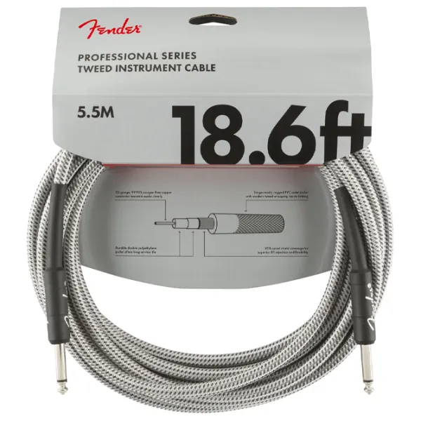 Cablu audio Fender Professional Series Textil/ Gray photo 1
