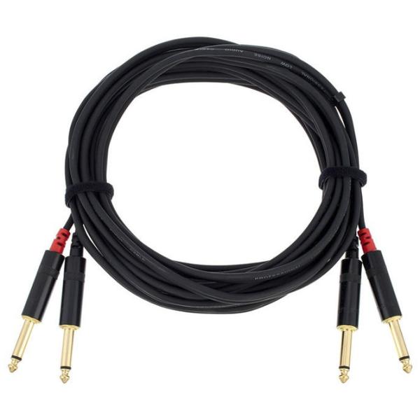 Cablu audio Cordial CFU 6 PP PVC/ Black photo 1