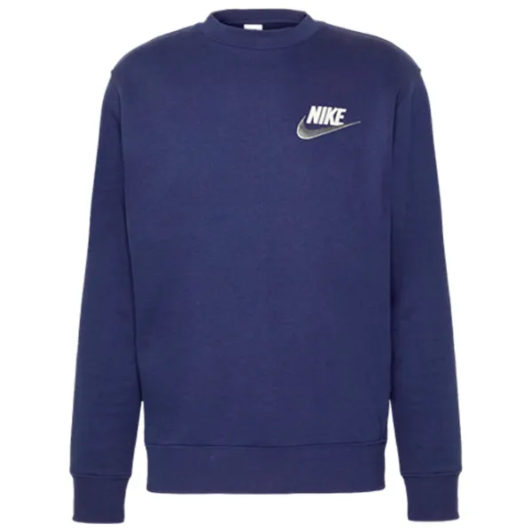 Hanorac pentru bărbați Nike M Nk Club+ Ft Crew Lbr Drept/ Blue photo 1 Hanorac pentru bărbați Nike M Nk Club+ Ft Crew Lbr Drept/ Blue photo 1
