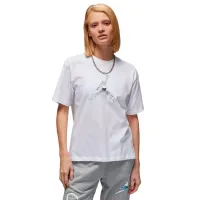 Футболка для женщин Nike Jordan Gf SS Tee Gfx Hbr Хлопок/ Белый