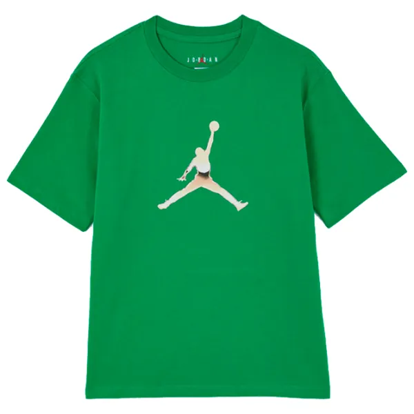 Футболка для женщин Nike Jordan Gf SS Tee Gfx Hbr Хлопок/ Зелёный photo 1
