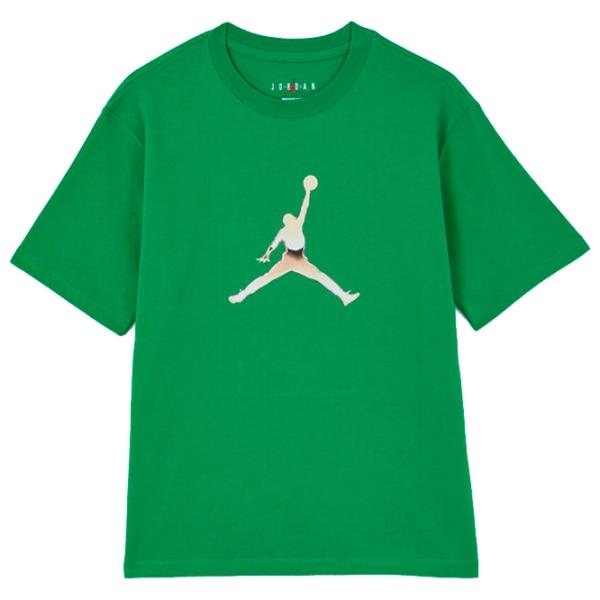Футболка для женщин Nike Jordan Gf SS Tee Gfx Hbr Хлопок/ Зелёный photo 1