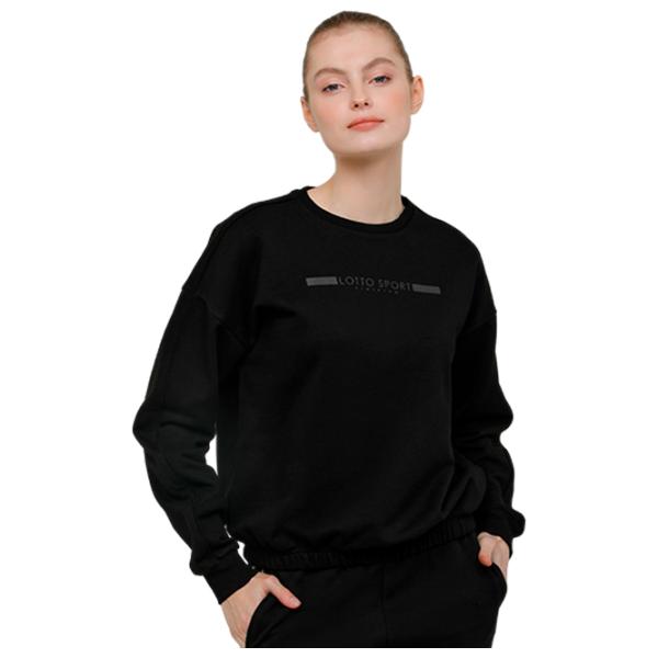 Hanorac pentru femei Lotto DINAMICO W VI SWEAT RN Black photo 1