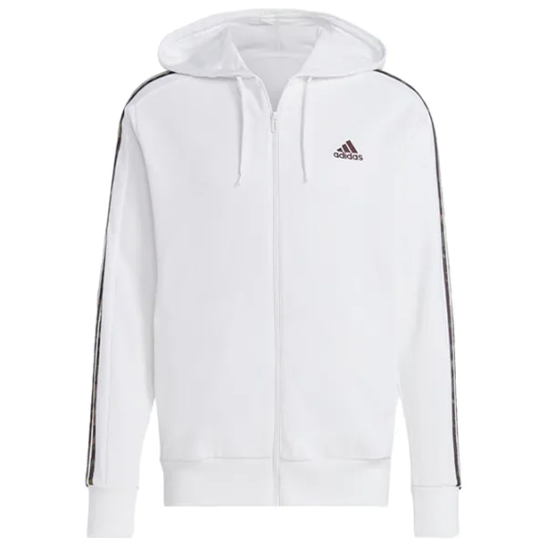 Толстовка для мужчин Adidas Essentials French Terry 3-Stripes Прямой/ Белый photo 1