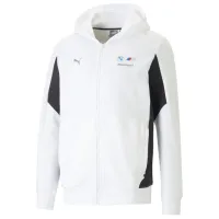 Hanorac pentru bărbați Puma Bmw Mms Hdd Sweat Jkt Drept/ White