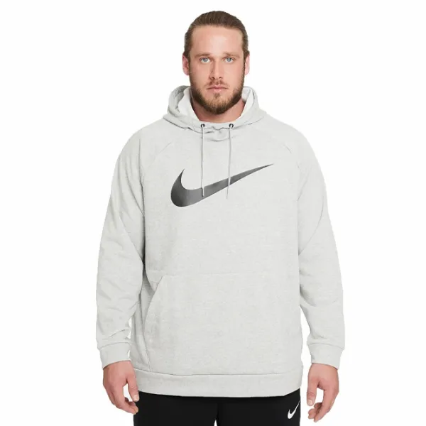 Hanorac pentru bărbați Nike Dri-Fit Training Swoosh Drept/ Gray photo 1