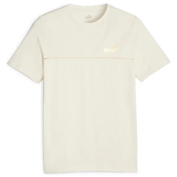 Футболка для мужчин Puma Ess+ Minimal Gold Tee 100% хлопок/ Альпийский снег photo 1