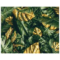 Картина по номерам BrushMe Пальмовые листья 50 x 40 см/ Горизонтальная