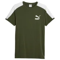 Tricou pentru bărbați Puma T7 Iconic Tee 95% bumbac, 5% elastan/ Green