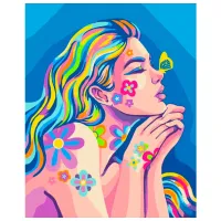 Картина по номерам BrushMe Неоновые мечты 50 x 40 см/ Вертикальная