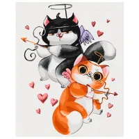 Картина по номерам BrushMe ЛаМурчик 50 x 40 см/ Вертикальная