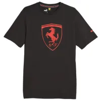 Tricou pentru bărbați Puma Ferrari Race Tonal Big Shield Tee 100% bumbac/ Black