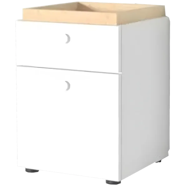 Noptiere Fabrik Home Linia  54 x 40 x 40 / PAL / White photo 1