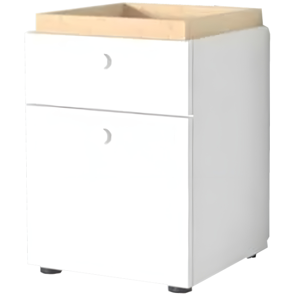 Noptiere Fabrik Home Linia  54 x 40 x 40 / PAL / White photo 1