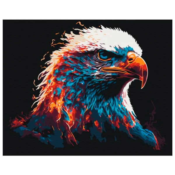 Картина по номерам BrushMe Пылающий орел 50 x 40 см/ Горизонтальная photo 1 Картина по номерам BrushMe Пылающий орел 50 x 40 см/ Горизонтальная photo 1