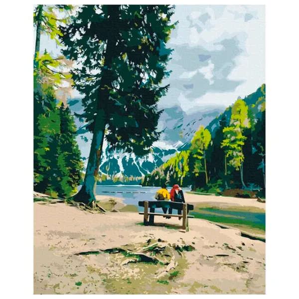 Картина по номерам BrushMe Путешественники 50 x 40 см/ Вертикальная photo 1