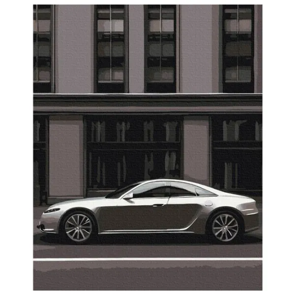 Pictură pe numere BrushMe Mașină metropolitană 50 x 40 cm/ Verticală photo 1