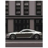 Pictură pe numere BrushMe Mașină metropolitană 50 x 40 cm/ Verticală