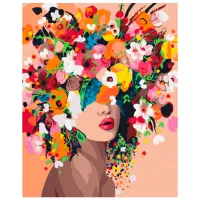 Pictură pe numere BrushMe Nimfa florilor 50 x 40 cm/ Verticală