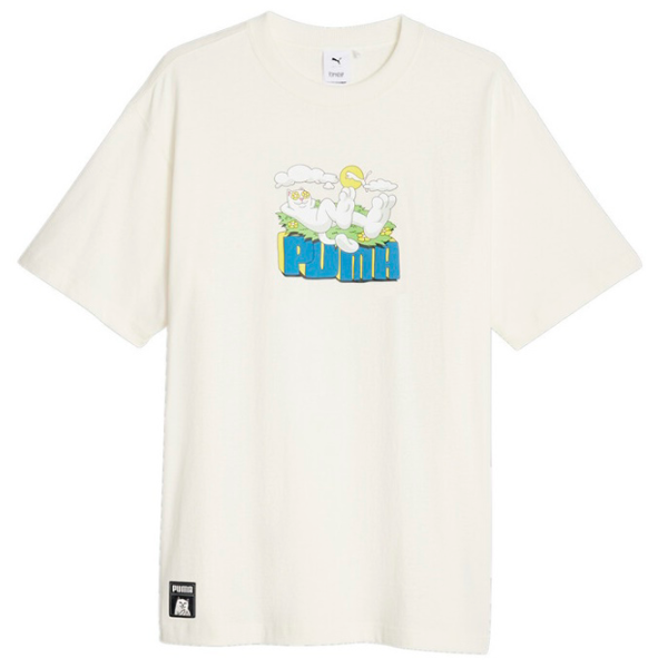 Tricou pentru bărbați Puma X Ripndip Graphic Tee 100% bumbac/ Warm White photo 1