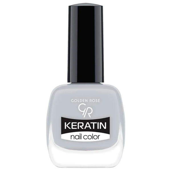 Лак для ногтей Golden Rose Keratin Nail Color 10.5 мл/ Серый photo 1