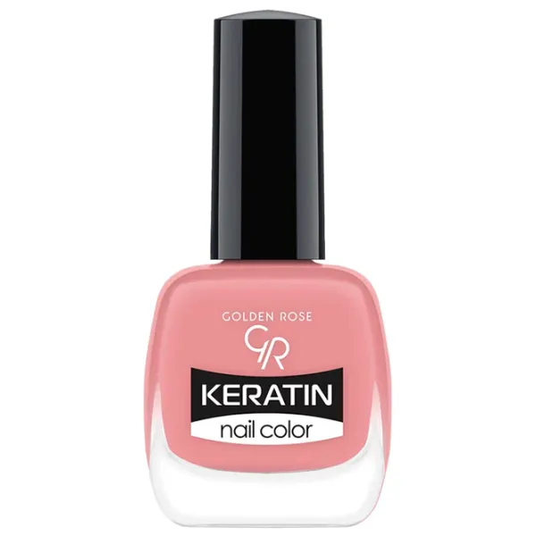 Lac de unghii Golden Rose Keratin Nail Color 10.5 ml/ Pink photo 1