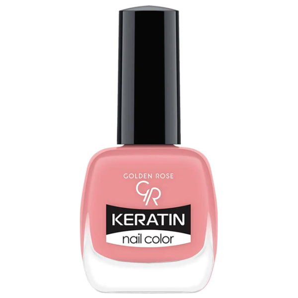 Lac de unghii Golden Rose Keratin Nail Color 10.5 ml/ Pink photo 1