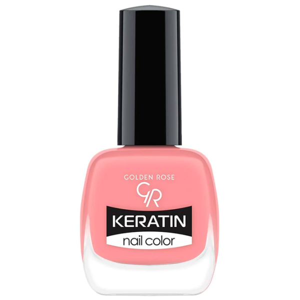 Lac de unghii Golden Rose Keratin Nail Color 10.5 ml/ Pink photo 1