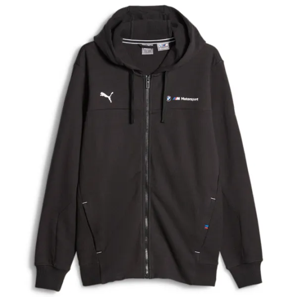 Hanorac pentru bărbați Puma Bmw Mms Hdd Sweat Jacket Black photo 1
