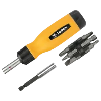 Набор отвёрток Topex 39D518 Количество в наборе: 14