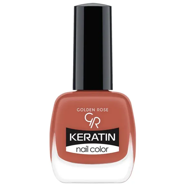 Lac de unghii Golden Rose Keratin Nail Color 10.5 ml/ Brown photo 1