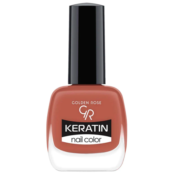 Lac de unghii Golden Rose Keratin Nail Color 10.5 ml/ Brown photo 1