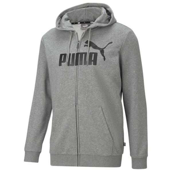 Hanorac pentru bărbați Puma Ess Big Logo Fz Hoodie Tr Gray photo 1 Hanorac pentru bărbați Puma Ess Big Logo Fz Hoodie Tr Gray photo 1