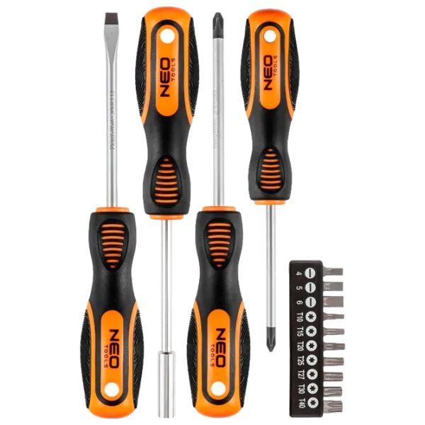 Набор отвёрток NEO Tools 04-196 Количество в наборе: 14 photo 1
