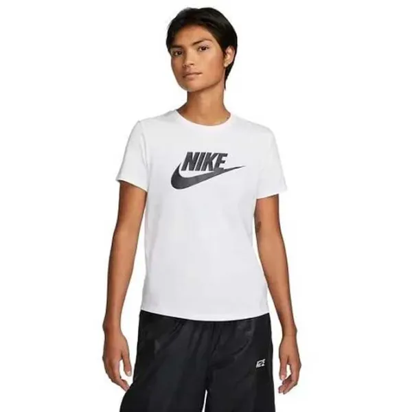 Tricou pentru femei Nike W Nsw Tee Essntl Icn Ftra 50% bumbac/ White photo 1 Tricou pentru femei Nike W Nsw Tee Essntl Icn Ftra 50% bumbac/ White photo 1