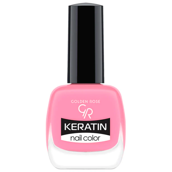 Lac de unghii Golden Rose Keratin Nail Color 10.5 ml/ Pink photo 1