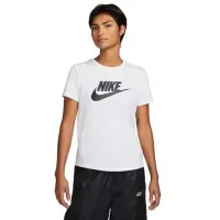 Tricou pentru femei Nike W Nsw Tee Essntl Icn Ftra 50% bumbac/ White