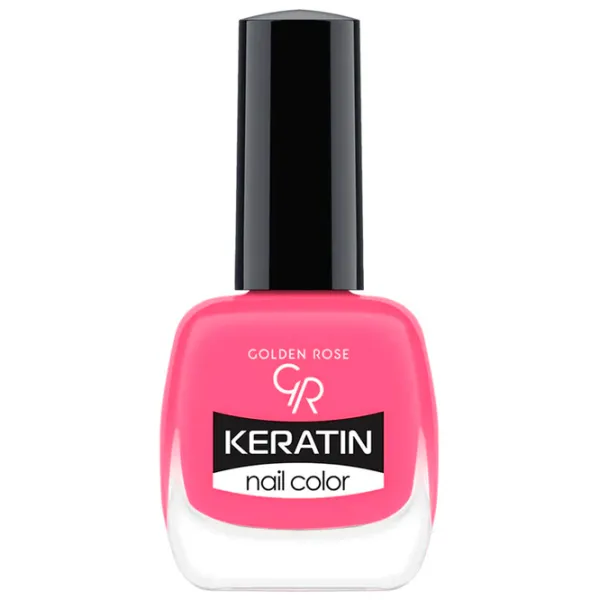 Lac de unghii Golden Rose Keratin Nail Color 10.5 ml/ Pink photo 1