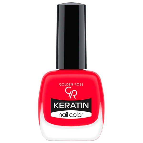 Lac de unghii Golden Rose Keratin Nail Color 10.5 ml/ Red photo 1 Lac de unghii Golden Rose Keratin Nail Color 10.5 ml/ Red photo 1