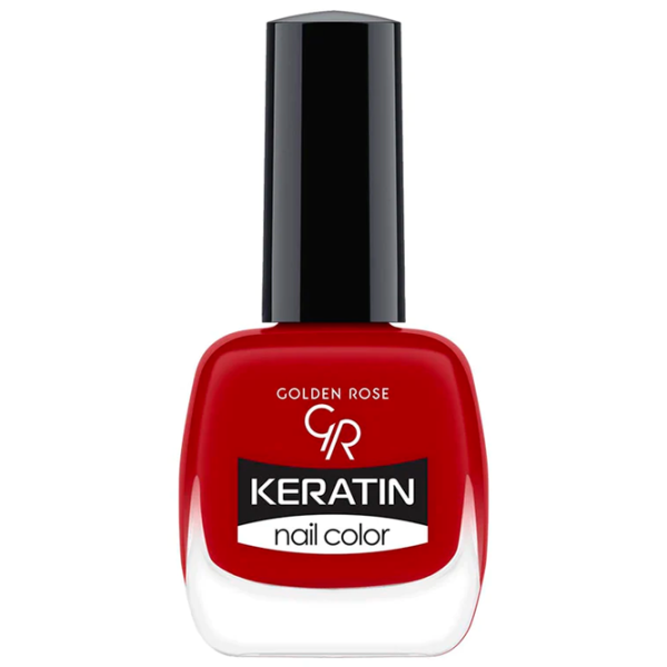 Lac de unghii Golden Rose Keratin Nail Color 10.5 ml/ Red photo 1