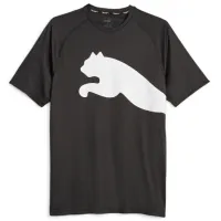 Tricou pentru bărbați Puma Train All Day Big Cat Tee 100% poliester/ Black