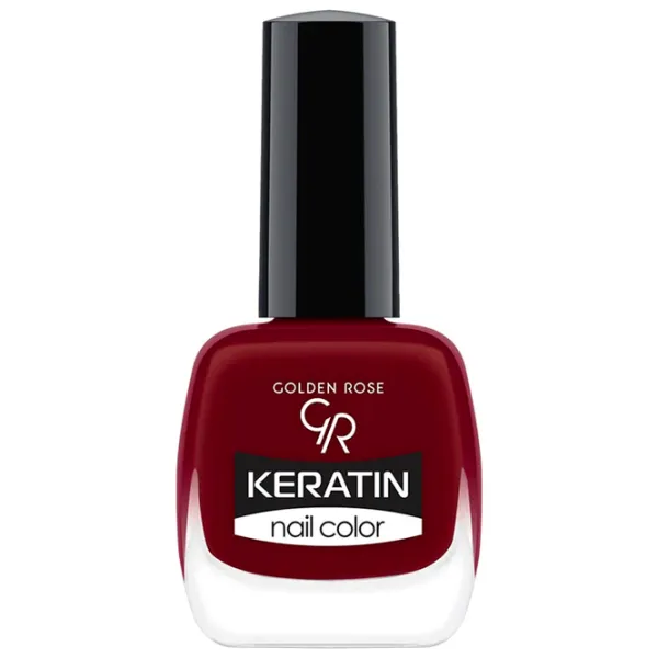 Лак для ногтей Golden Rose Keratin Nail Color 10.5 мл/ Красный photo 1