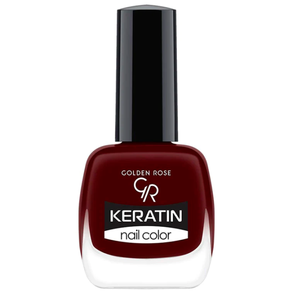 Lac de unghii Golden Rose Keratin Nail Color 10.5 ml/ Red photo 1